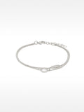 Pulsera Doble De Aros Con Circonitas
