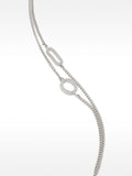 Pulsera Doble De Aros Con Circonitas