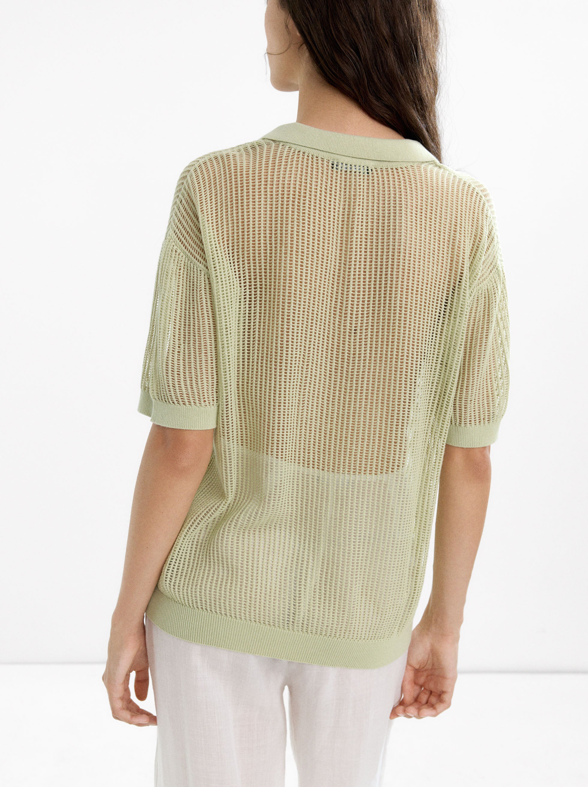 Camiseta De Algodón Cuello Polo 100%