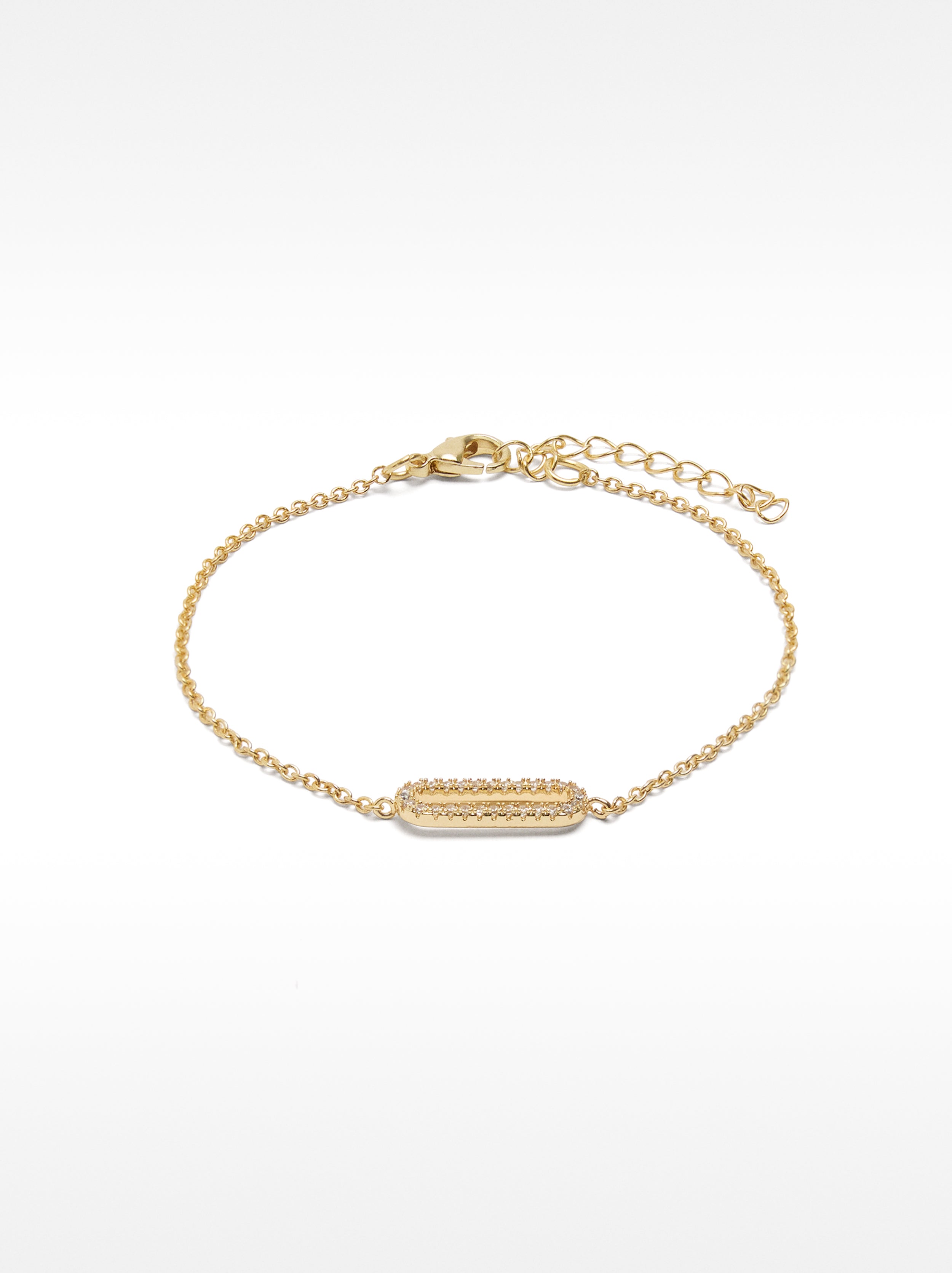 Pulsera De Eslabones Con Circonitas