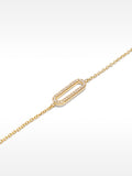 Pulsera De Eslabones Con Circonitas