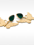 Pendientes De Mariposa Con Piedras