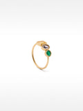 Anillo Con Piedras Geométricas