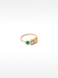 Anillo Con Piedras Geométricas