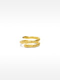 Anillo Espiral Irregular – Plata De Ley 925