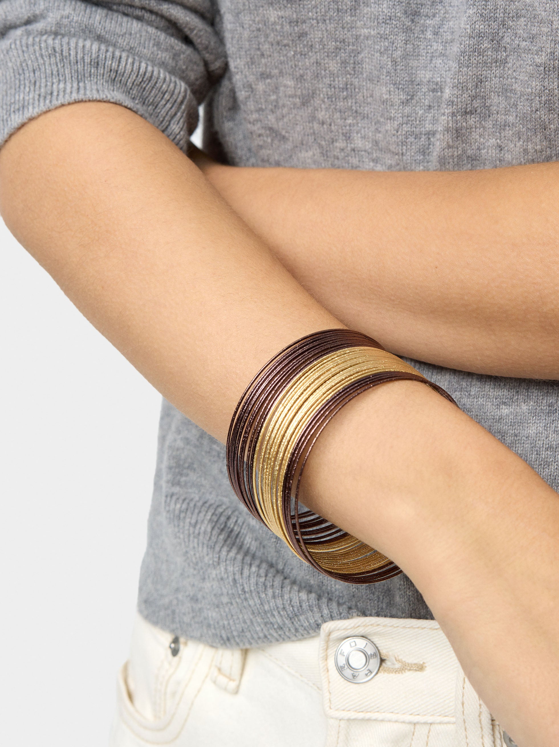 Pulseras Rígidas Entrecruzadas