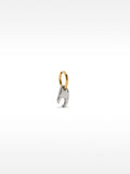 Aro Individual Bicolor Con Pinza De Cangrejo - Acero Inoxidable