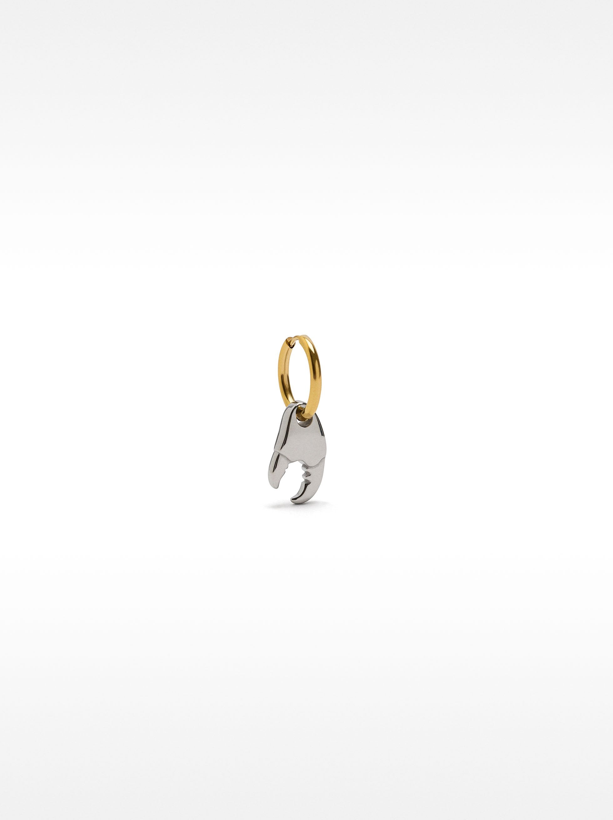Aro Individual Bicolor Con Pinza De Cangrejo - Acero Inoxidable