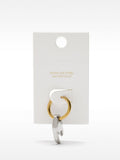 Aro Individual Bicolor Con Pinza De Cangrejo - Acero Inoxidable