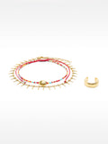 Set De Tobilleras Con Anillo – Acero Inoxidable