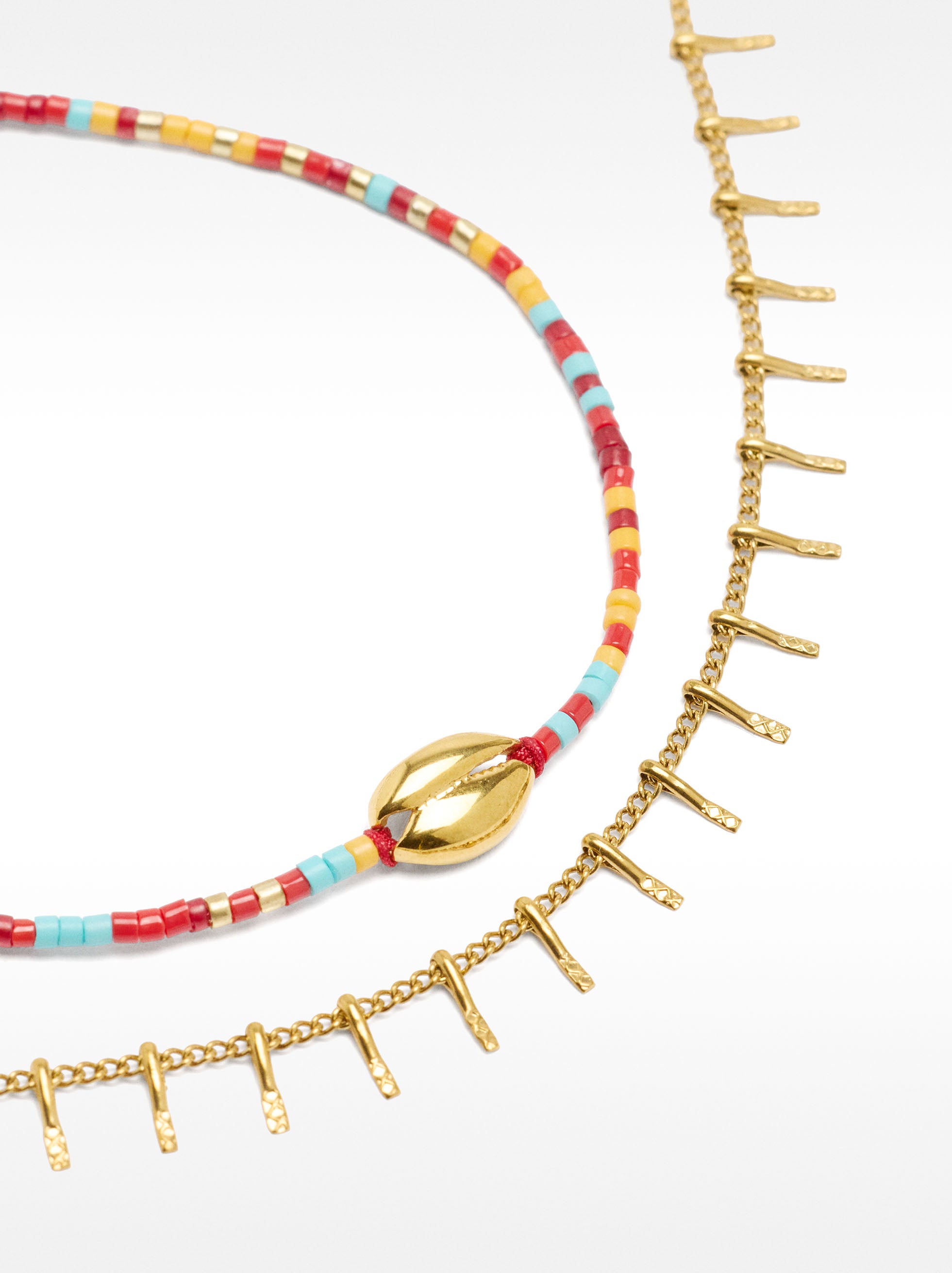 Set De Tobilleras Con Anillo – Acero Inoxidable