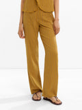 Pantalón A Rayas 100% Algodão