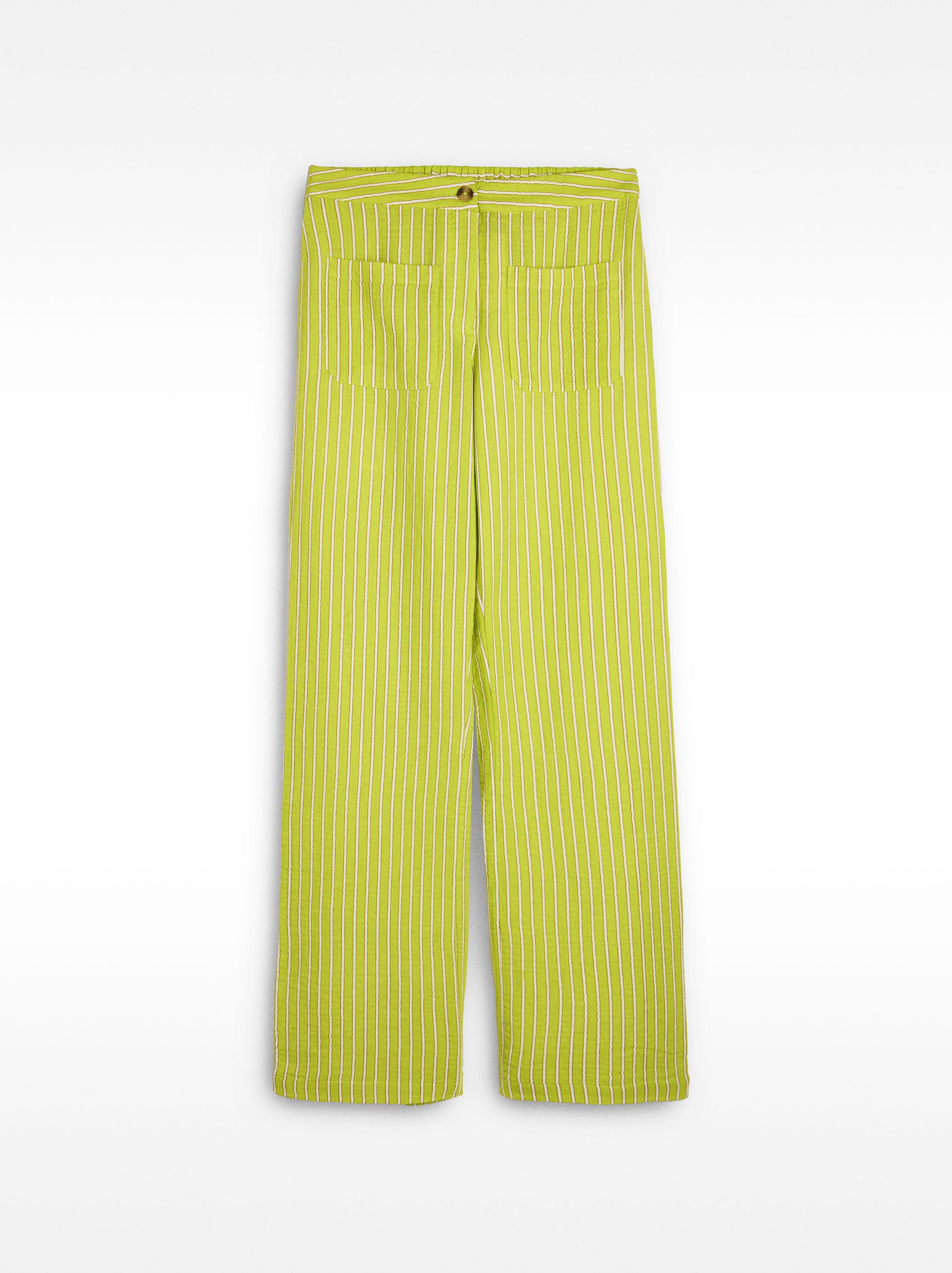 Pantalón A Rayas 100% Algodón