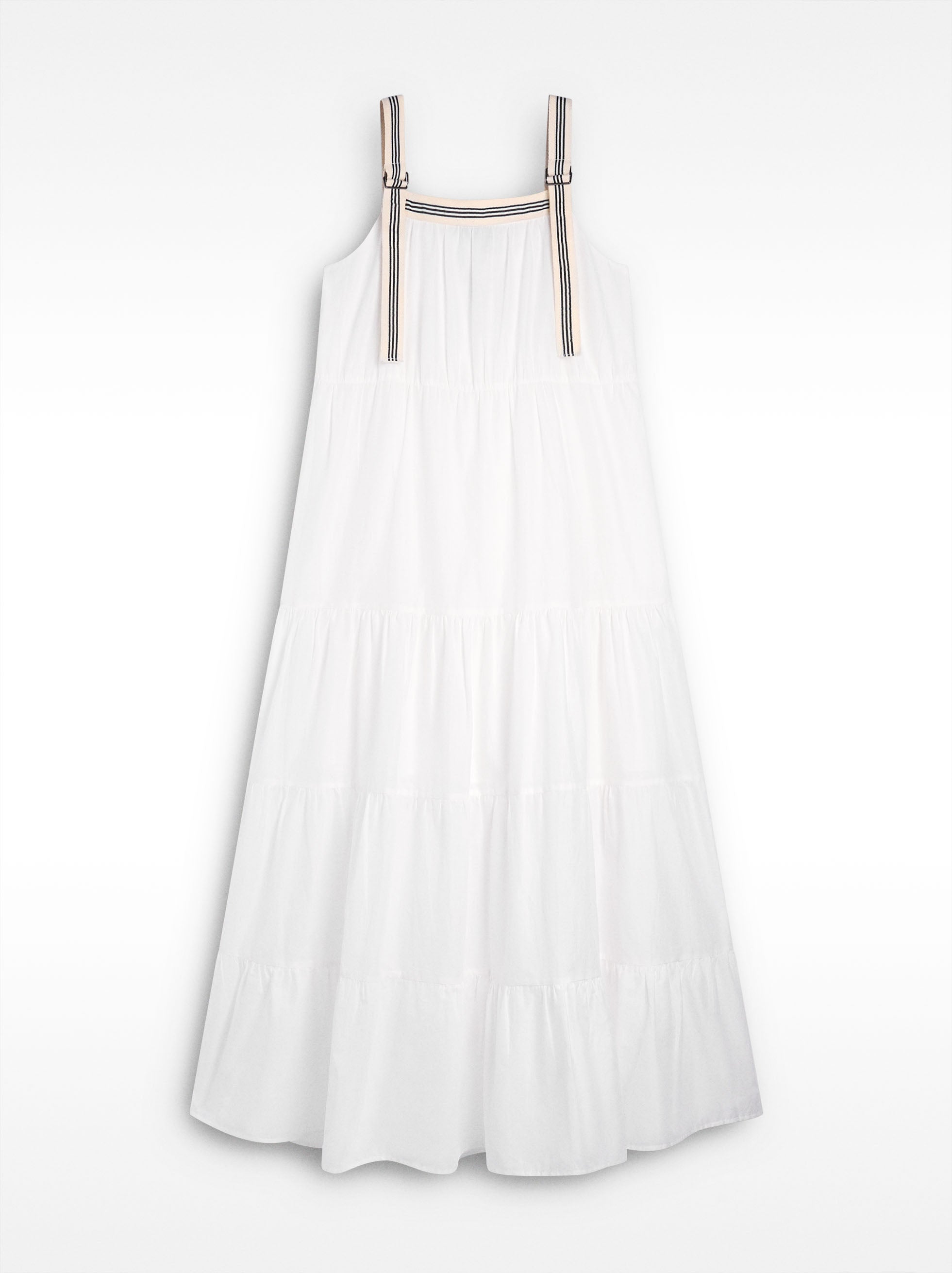 Vestido Largo Con Volantes