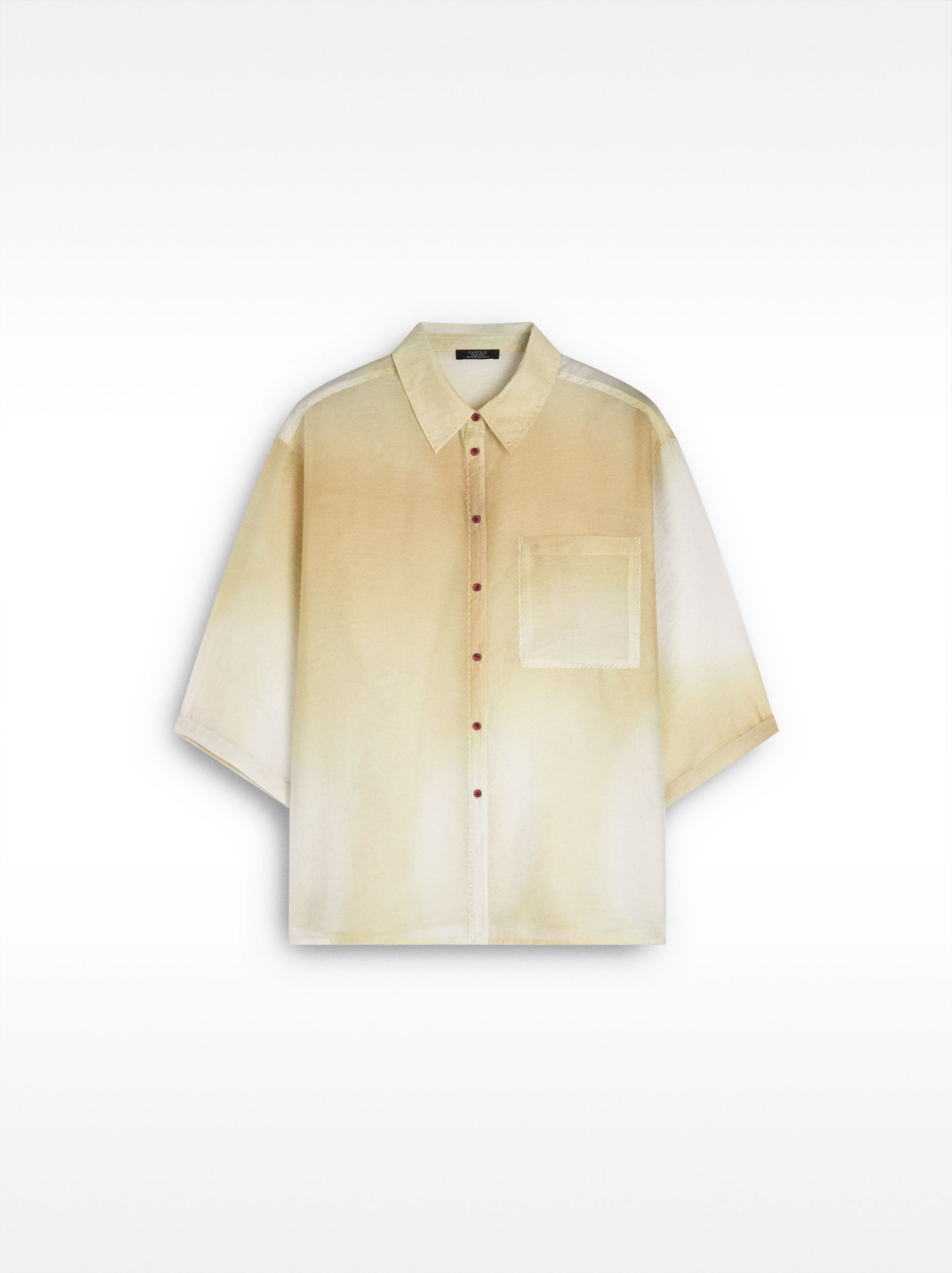 Camisa Degradadé De Lyocell