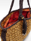 Bolso Shopper Trenzado Efecto Rafia
