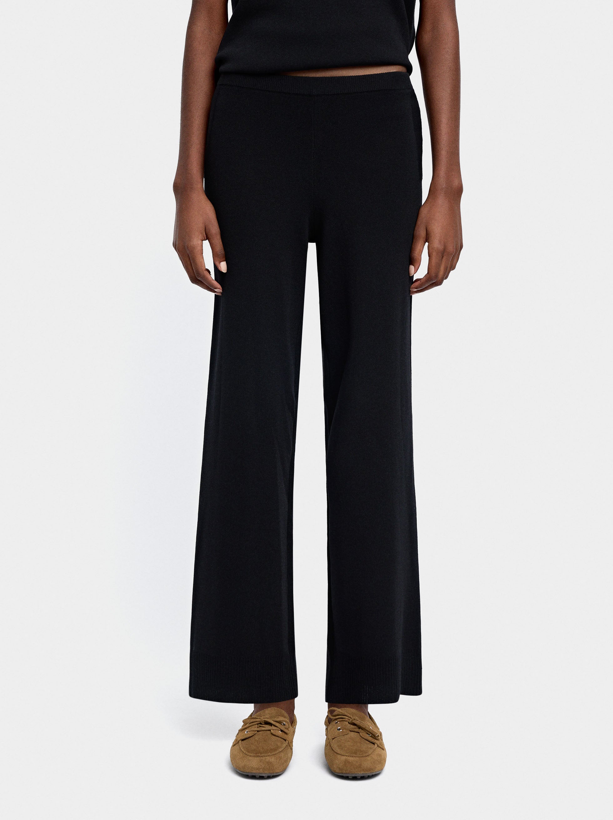 Pantalón De Punto Cintura Elástica