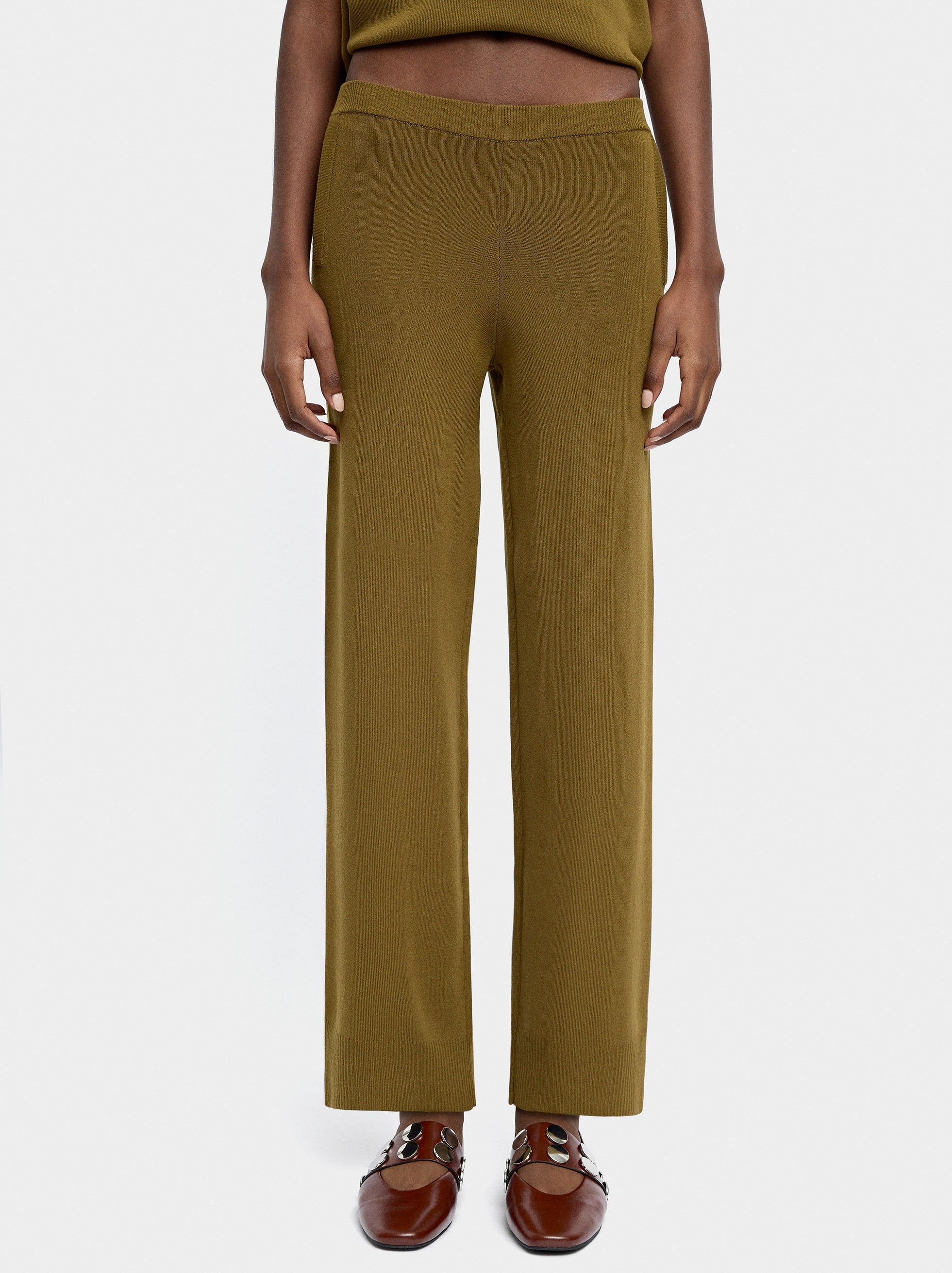 Pantalón De Punto Cintura Elástica