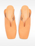 Zapatos Planos De Piel Destalonados