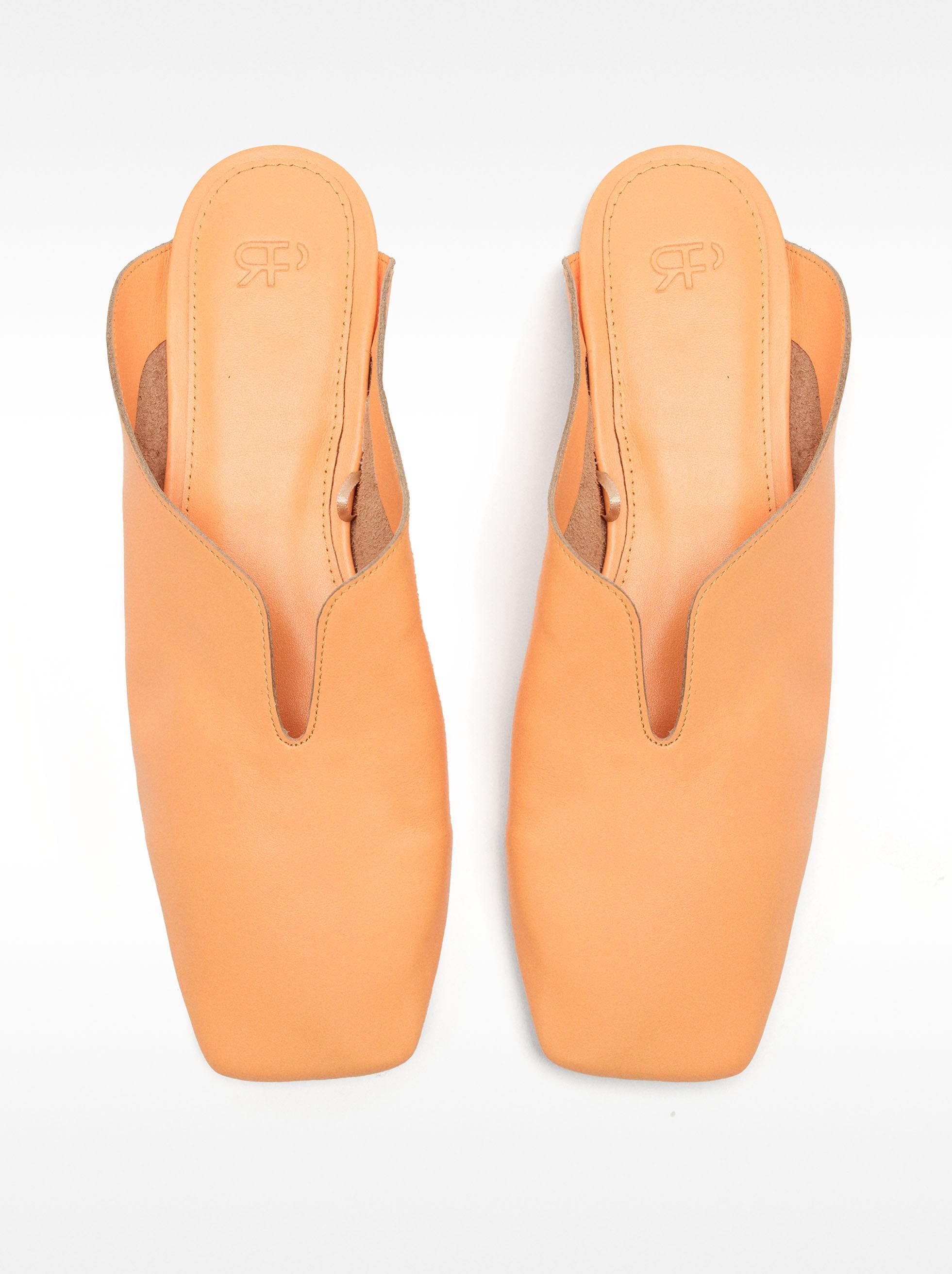 Zapatos Planos De Piel Destalonados