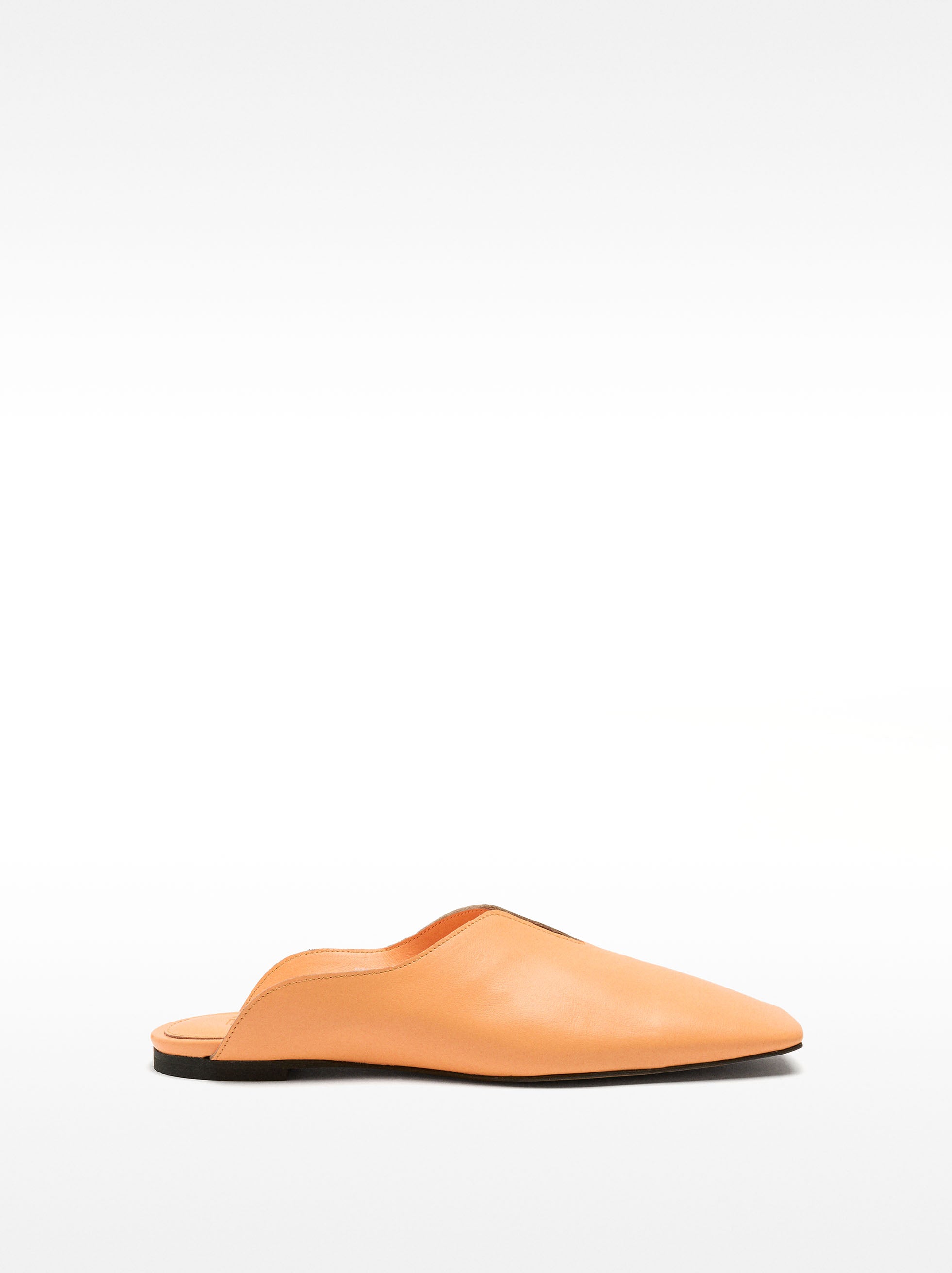 Zapatos Planos De Piel Destalonados