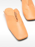 Zapatos Planos De Piel Destalonados