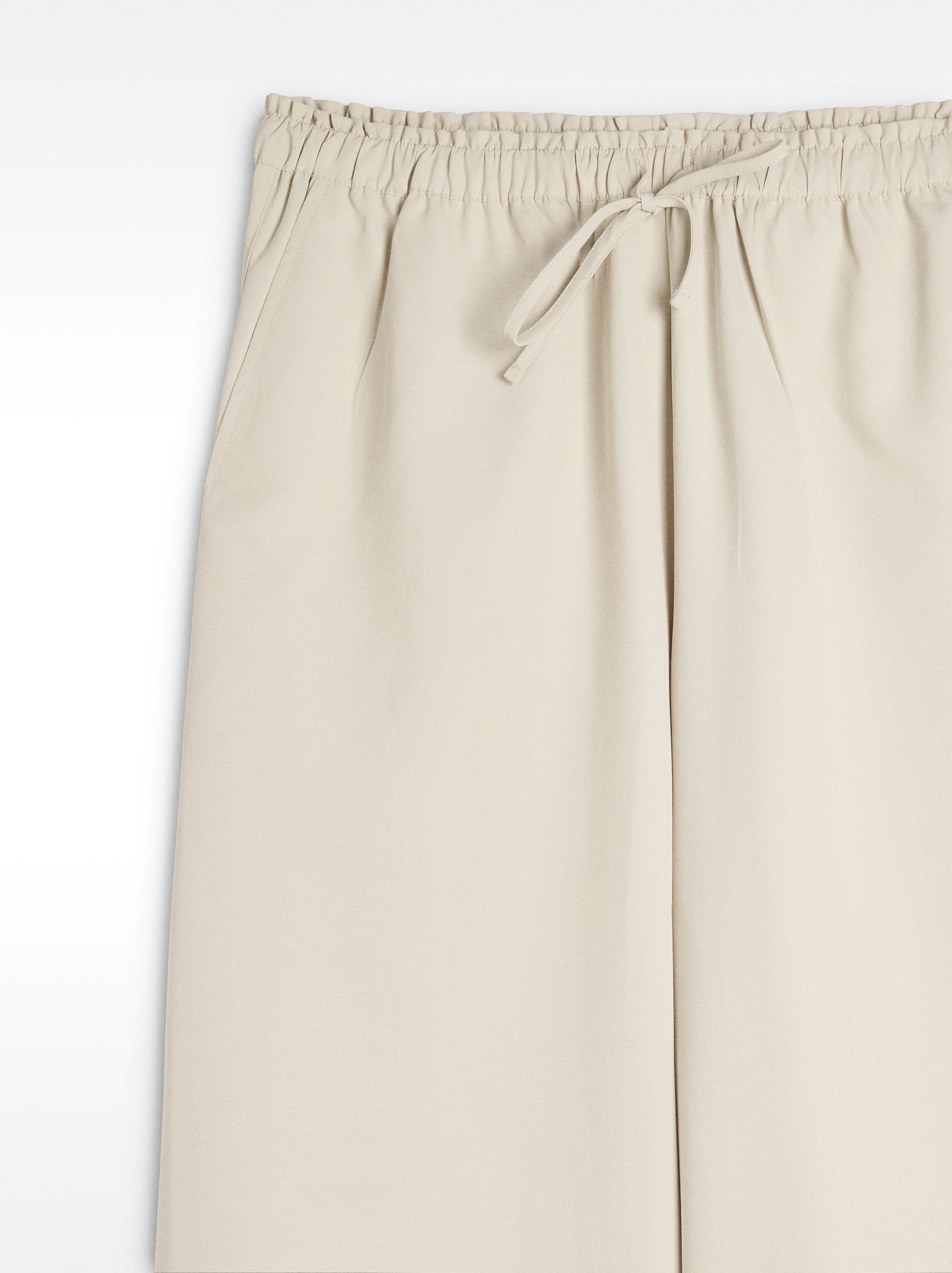 Pantalón De Cintura Elástica Y Cordón Ajustable