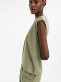 Top Con Botones Y Textura
