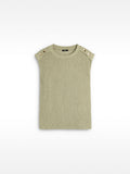 Top Con Botones Y Textura