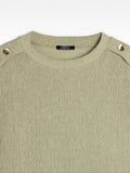 Top Con Botones Y Textura