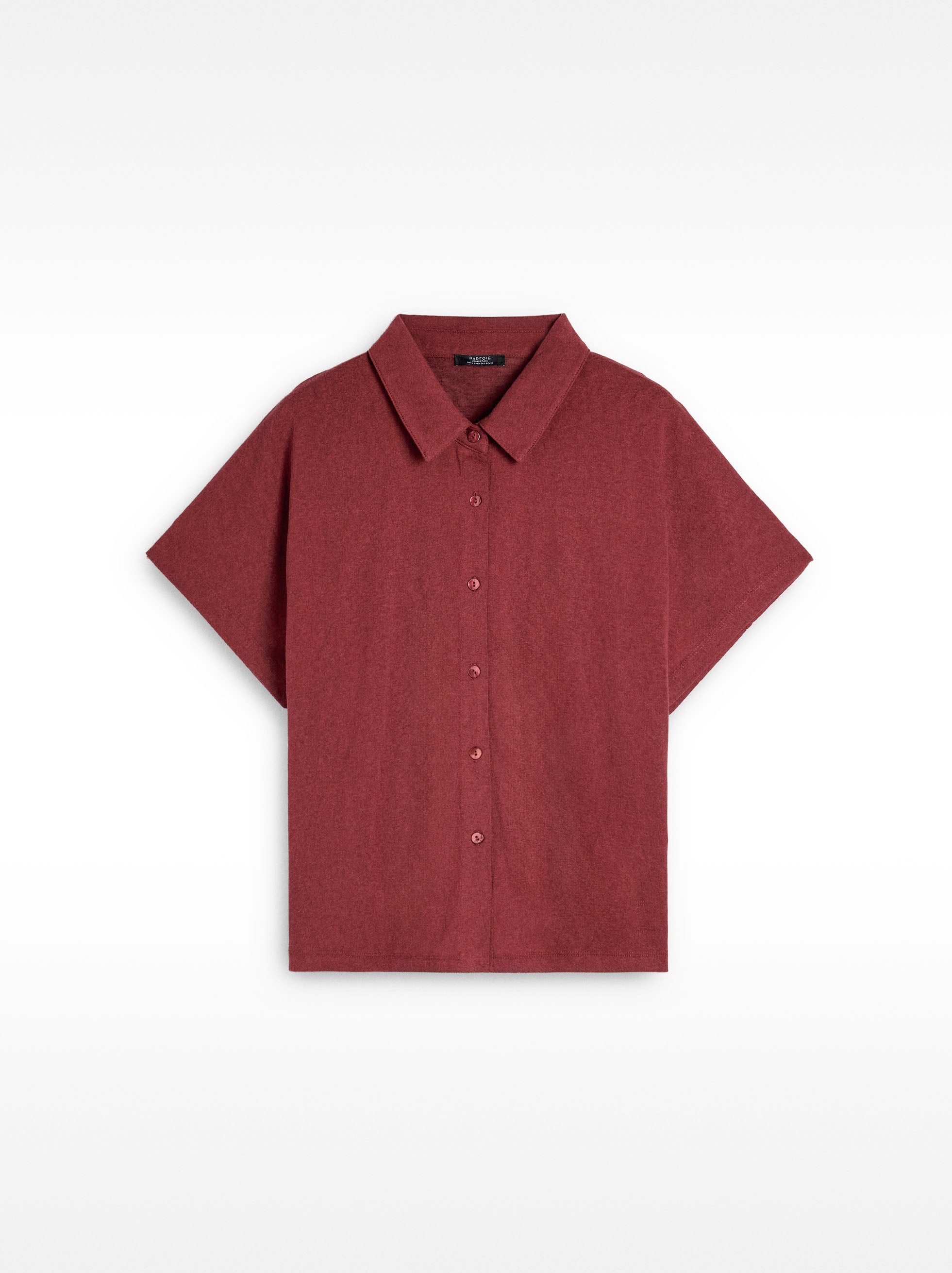 Camisa De Algodón Manga Corta