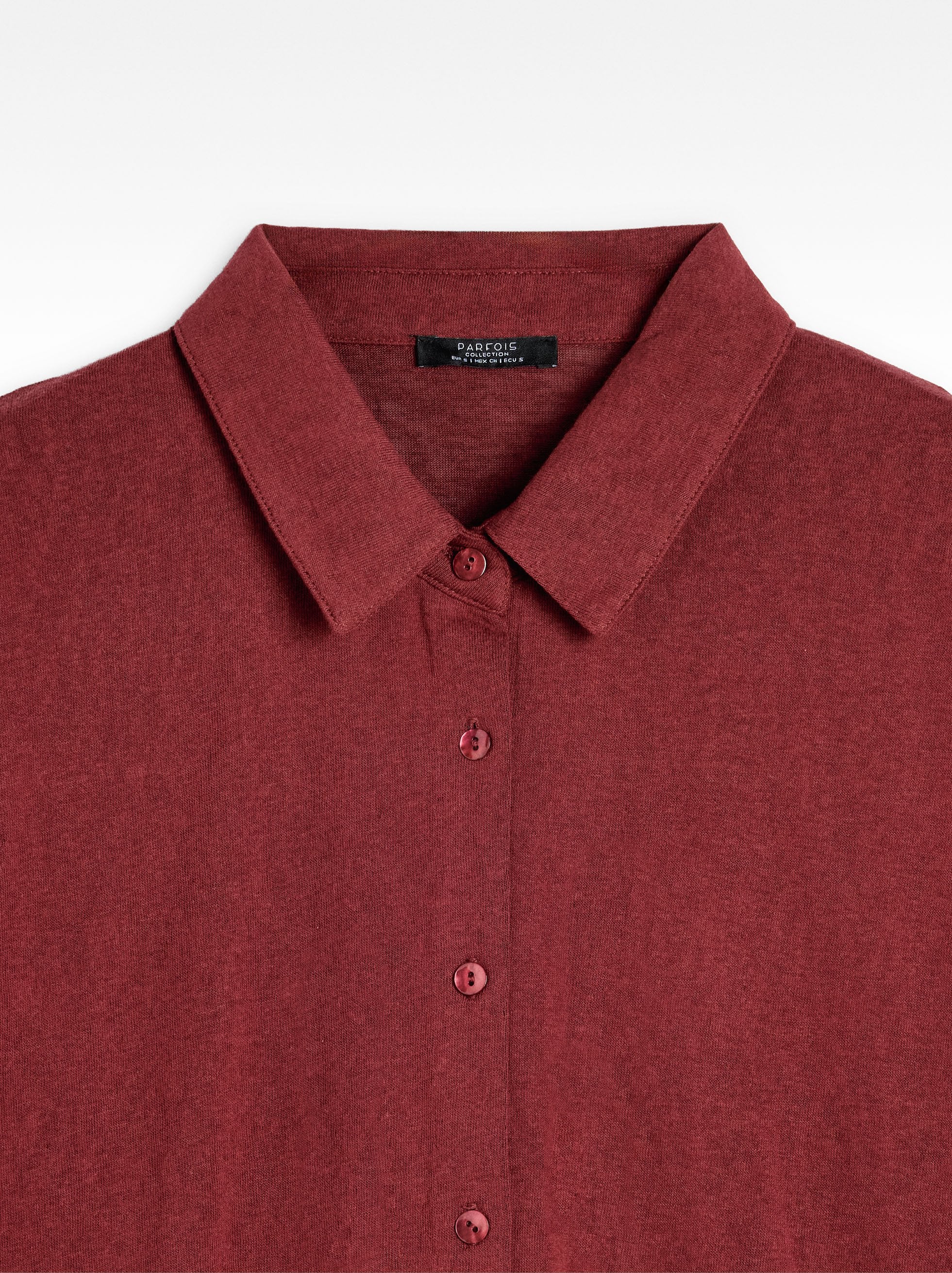 Camisa De Algodón Manga Corta