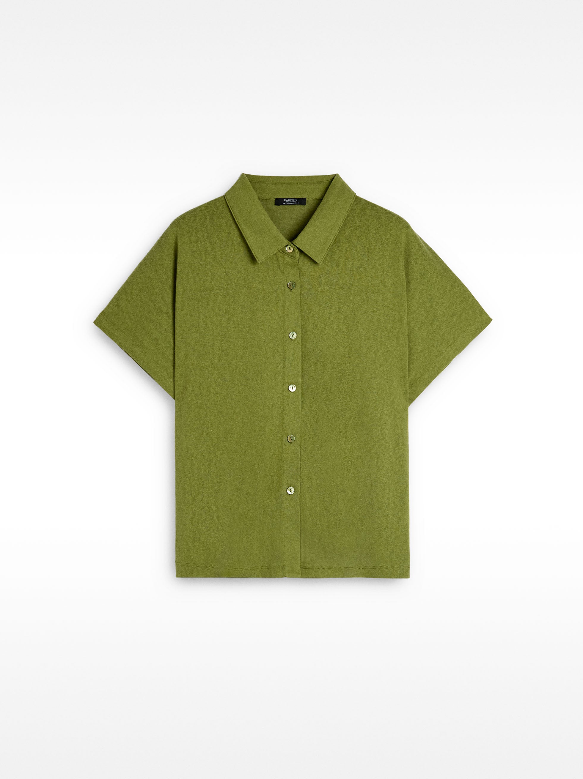 Camisa De Algodón Manga Corta