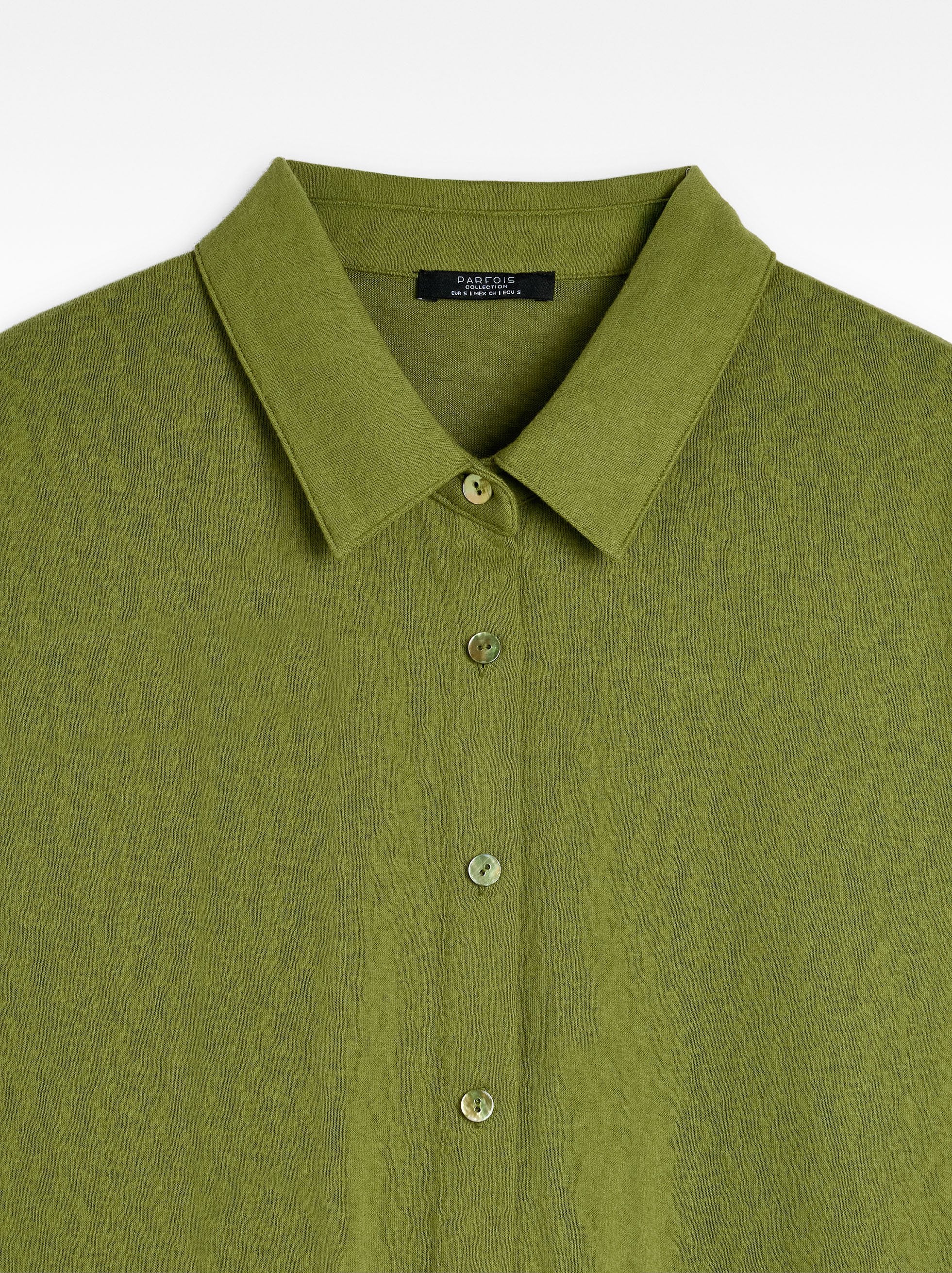 Camisa De Algodón Manga Corta