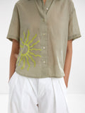 Camisa Bordada 100% Algodón