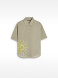 Camisa Bordada 100% Algodón
