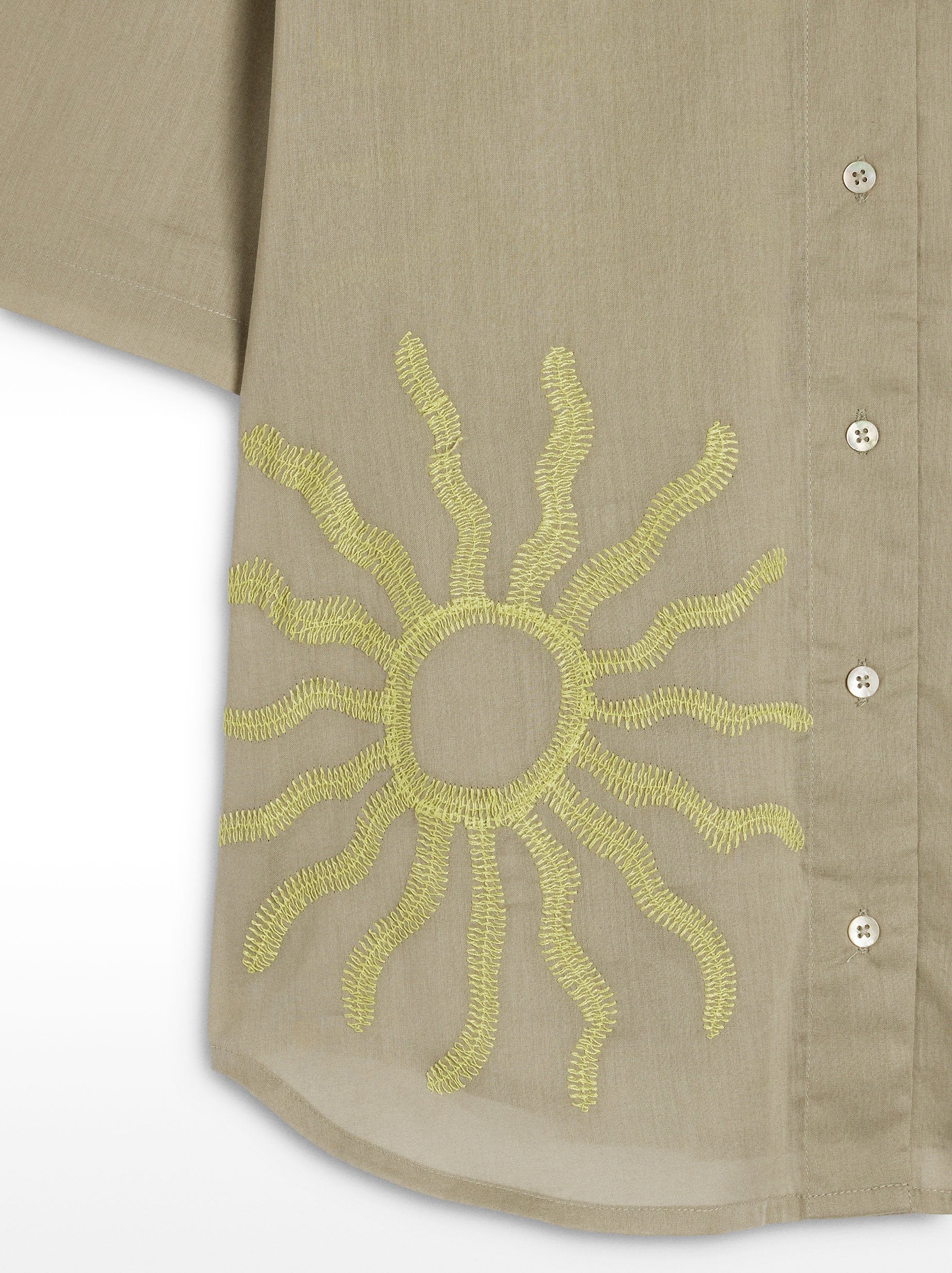 Camisa Bordada 100% Algodón