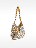 Bolso De Hombro Con Conchas Y Lentejuelas