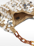 Bolso De Hombro Con Conchas Y Lentejuelas