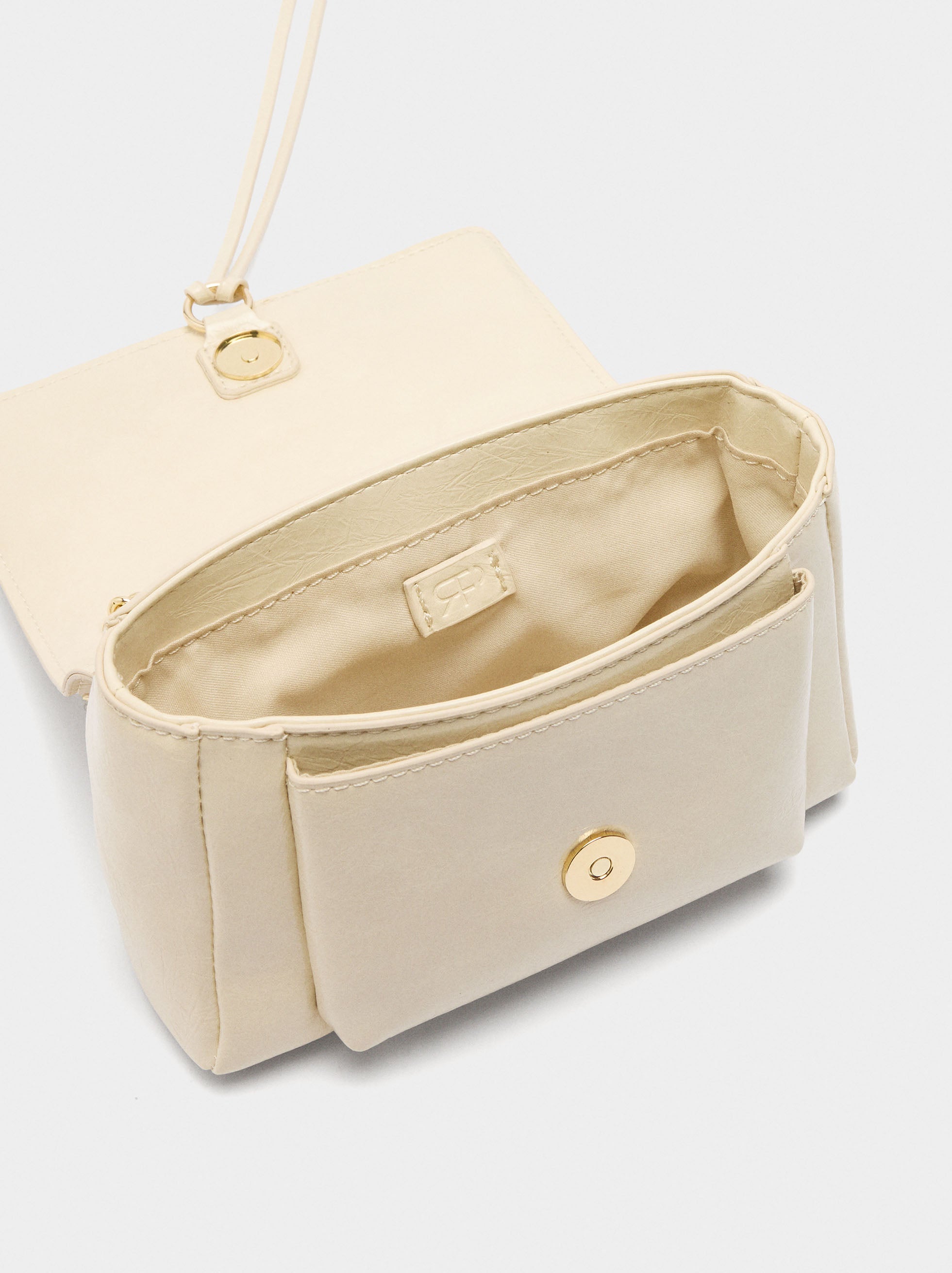 Bolso De Hombro Con Solapa