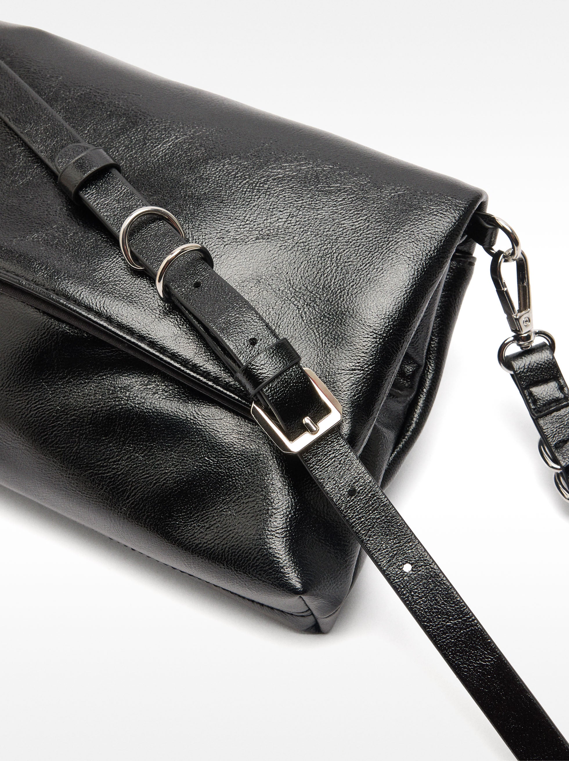 Bolso Bandolera Con Solapa Imantada