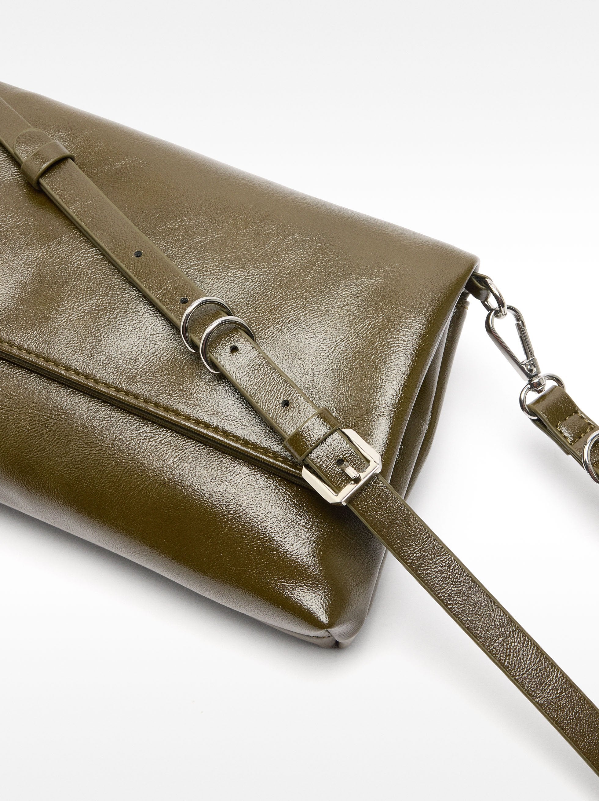 Bolso Bandolera Con Solapa Imantada