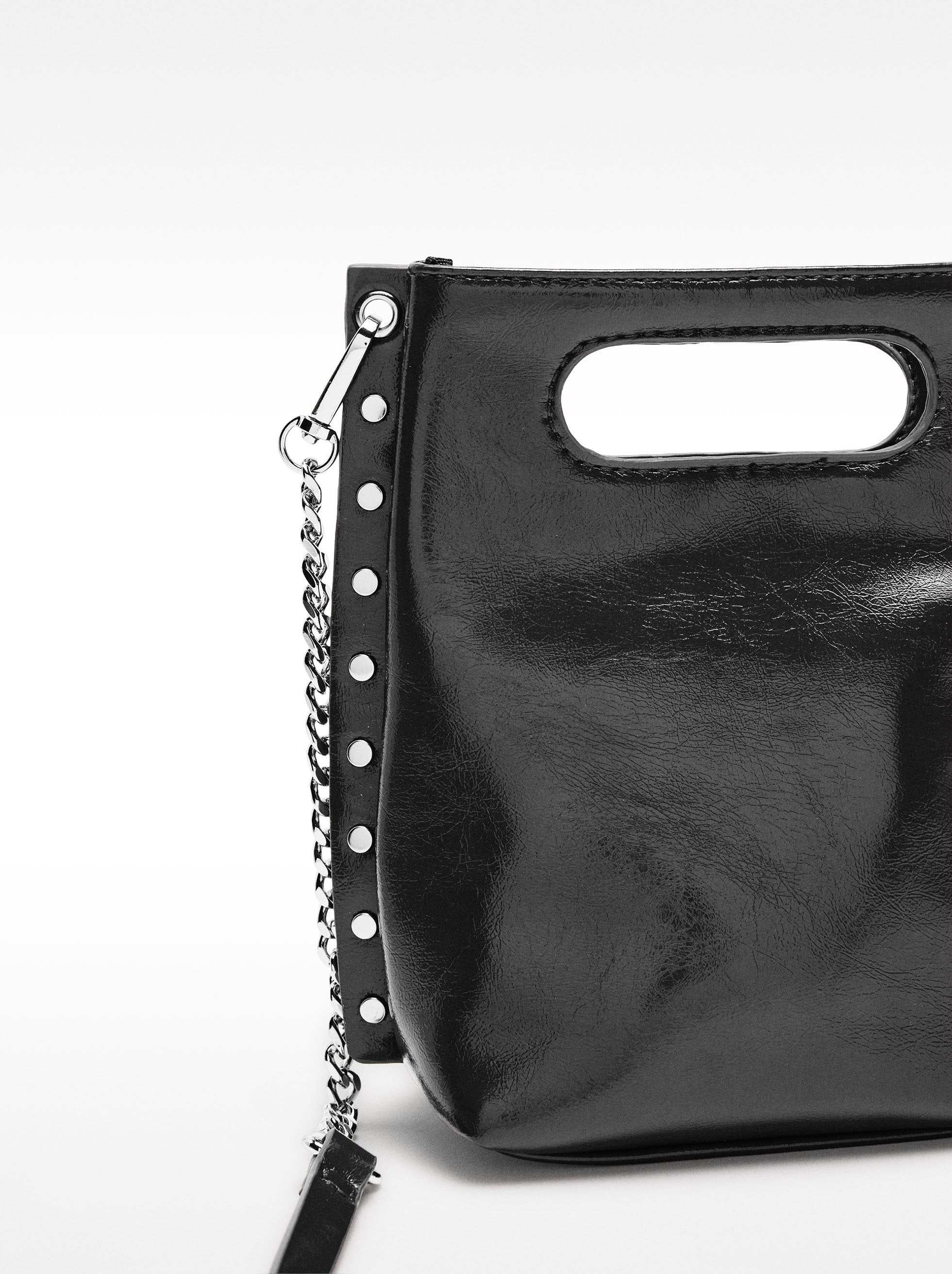 Bolso Tote Con Efecto Craquelado