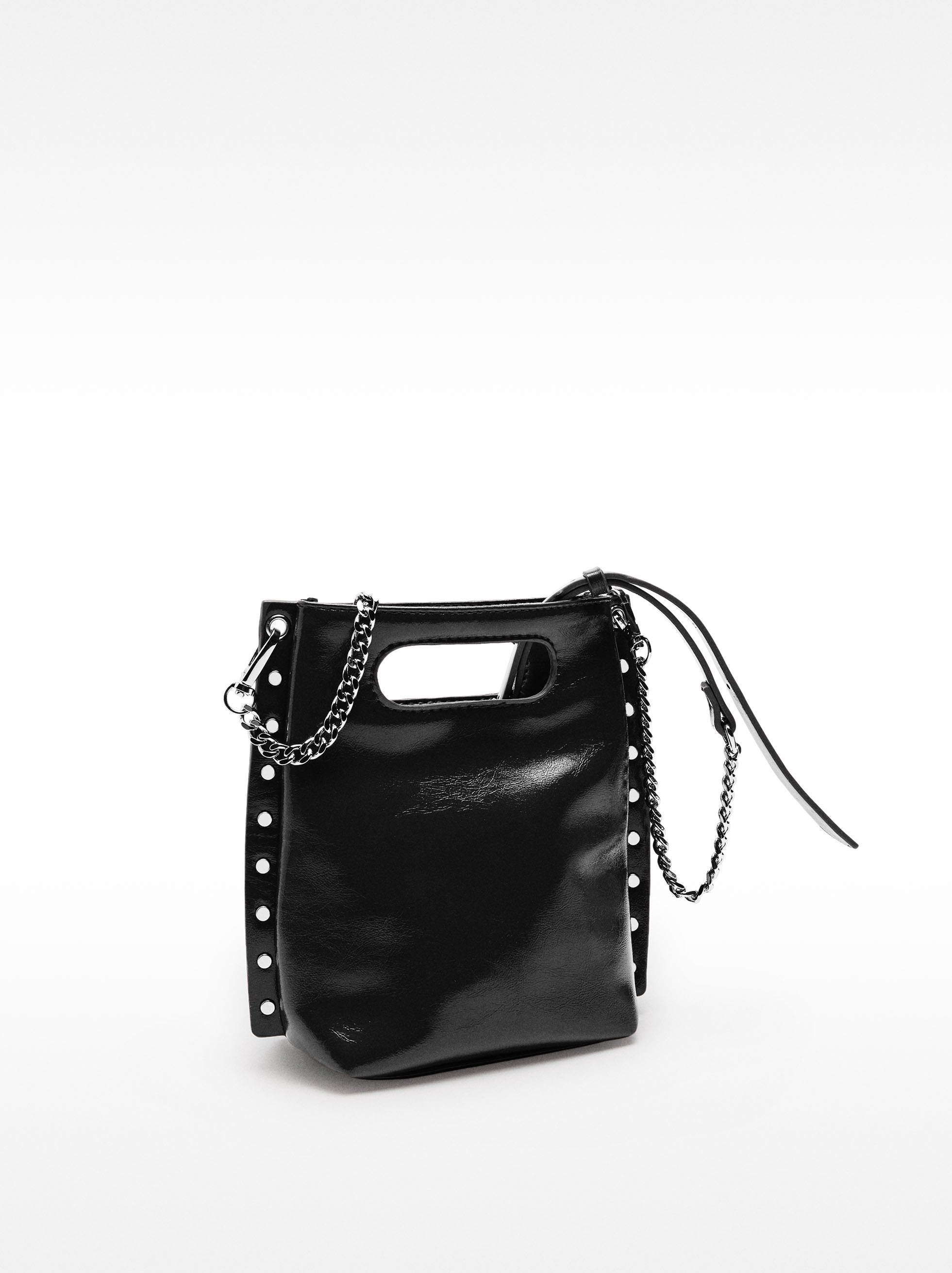 Bolso Tote Con Efecto Craquelado