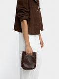 Bolso Tote Con Efecto Craquelado