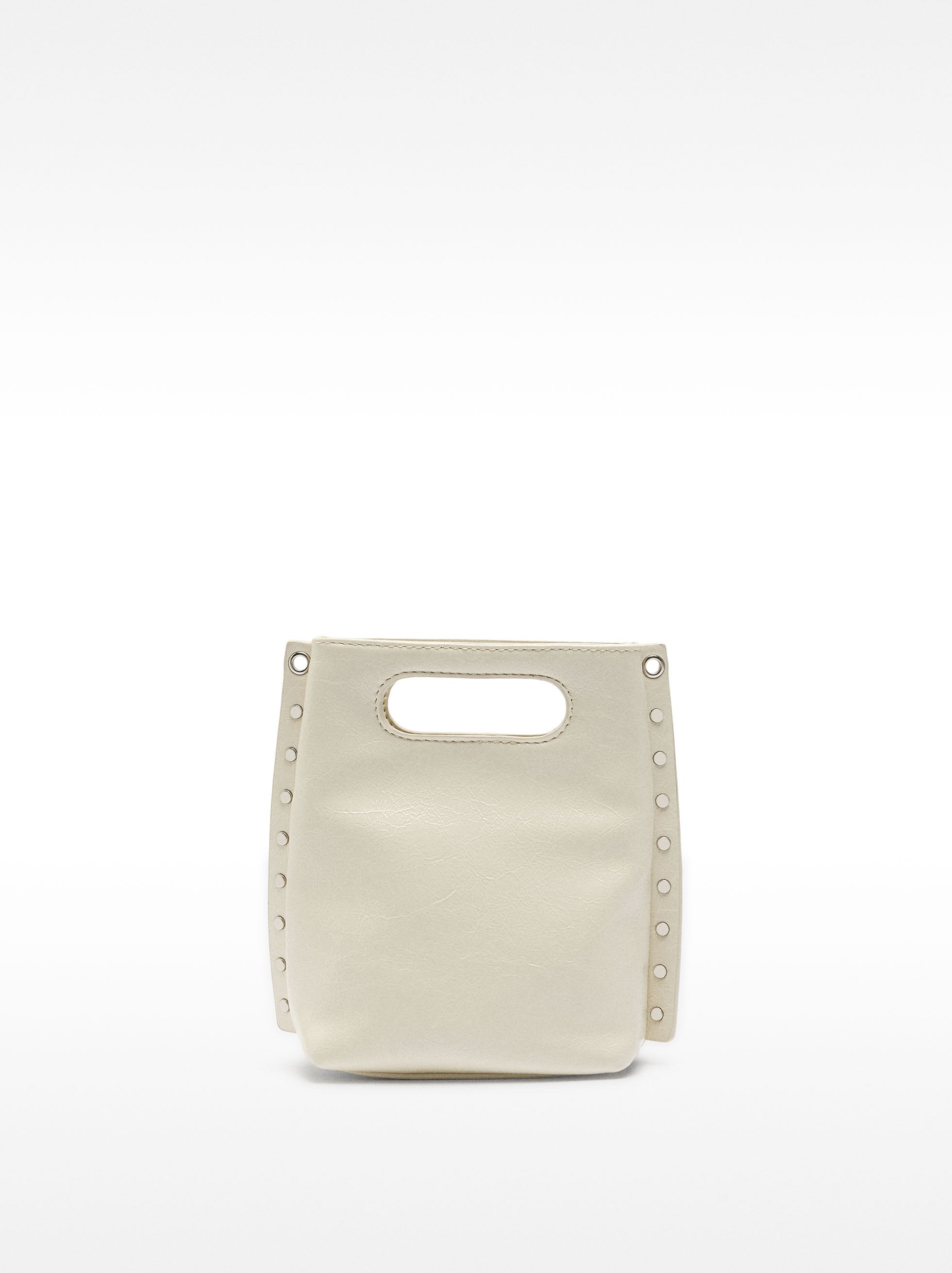 Bolso Tote Con Efecto Craquelado