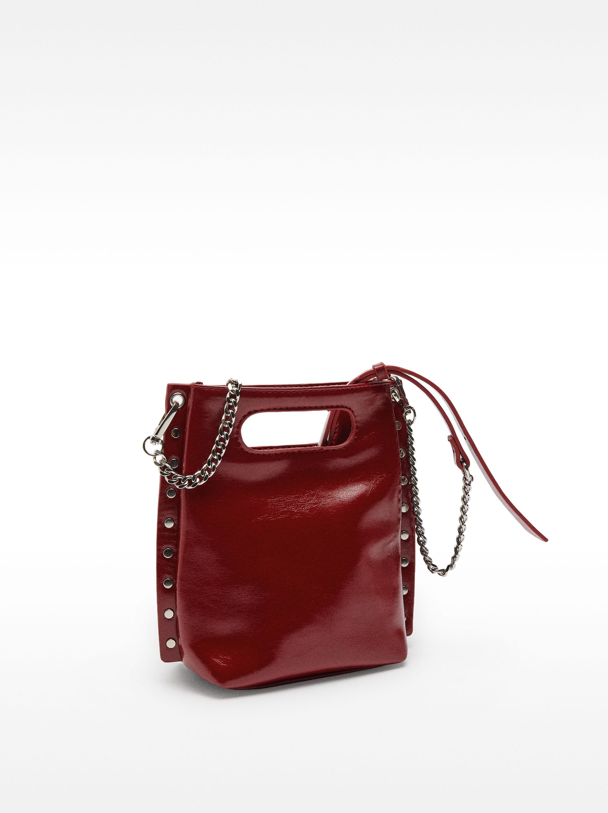 Bolso Tote Con Efecto Craquelado