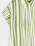 Vestido Camisero De Rayas