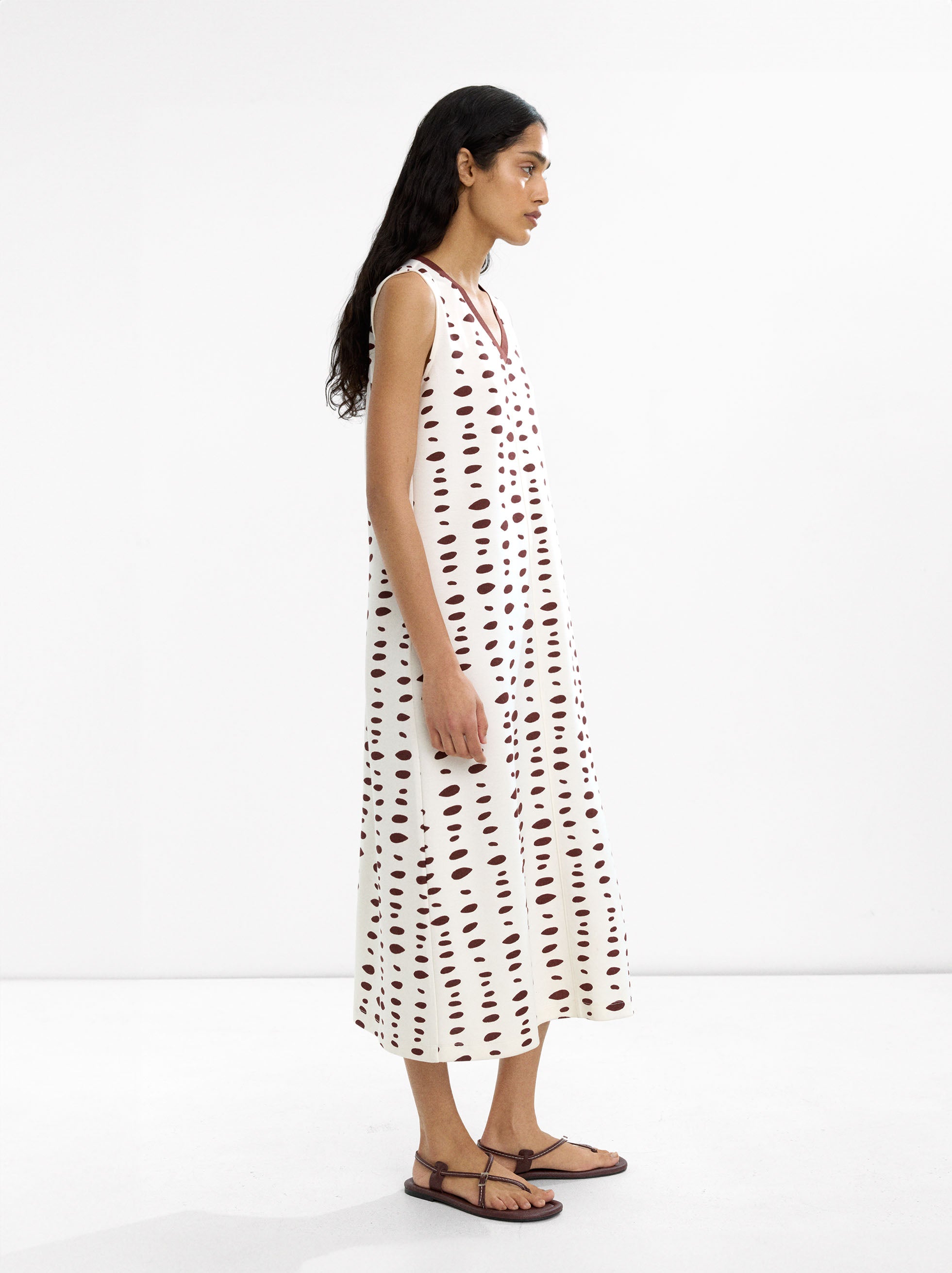 Vestido Midi Estampado