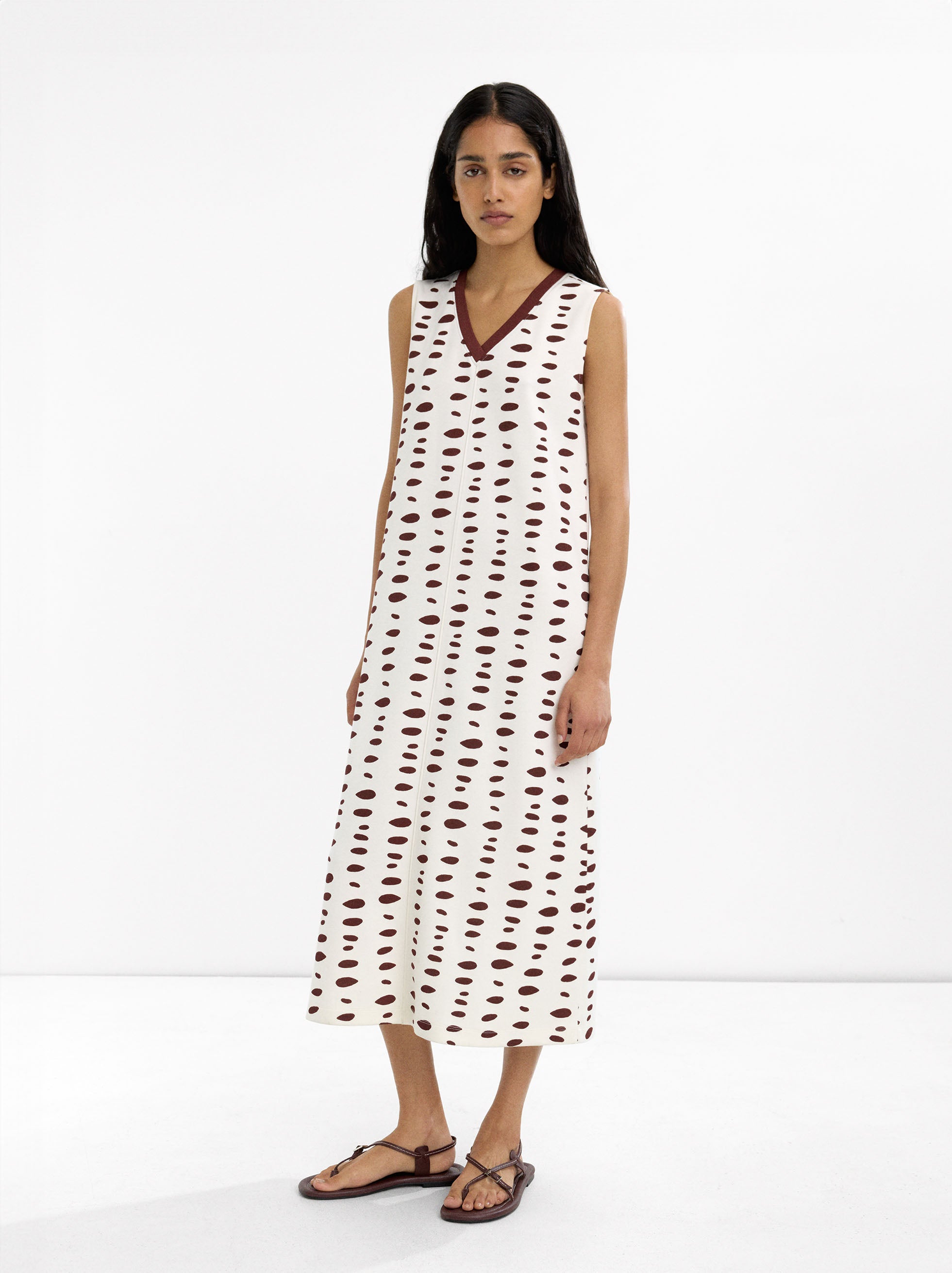 Vestido Midi Estampado